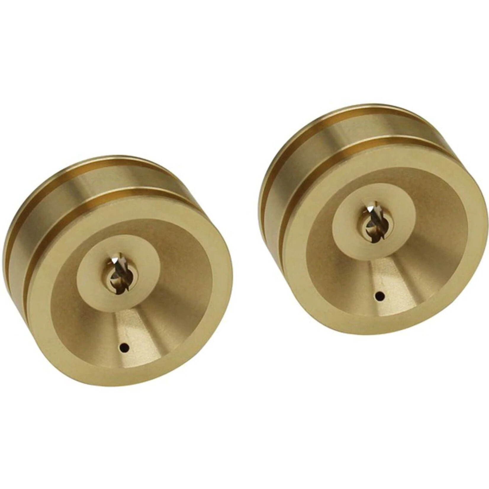 Hot Racing HRASXTF265H - Brass Wheel for Axial SCX24 - 2 Piece