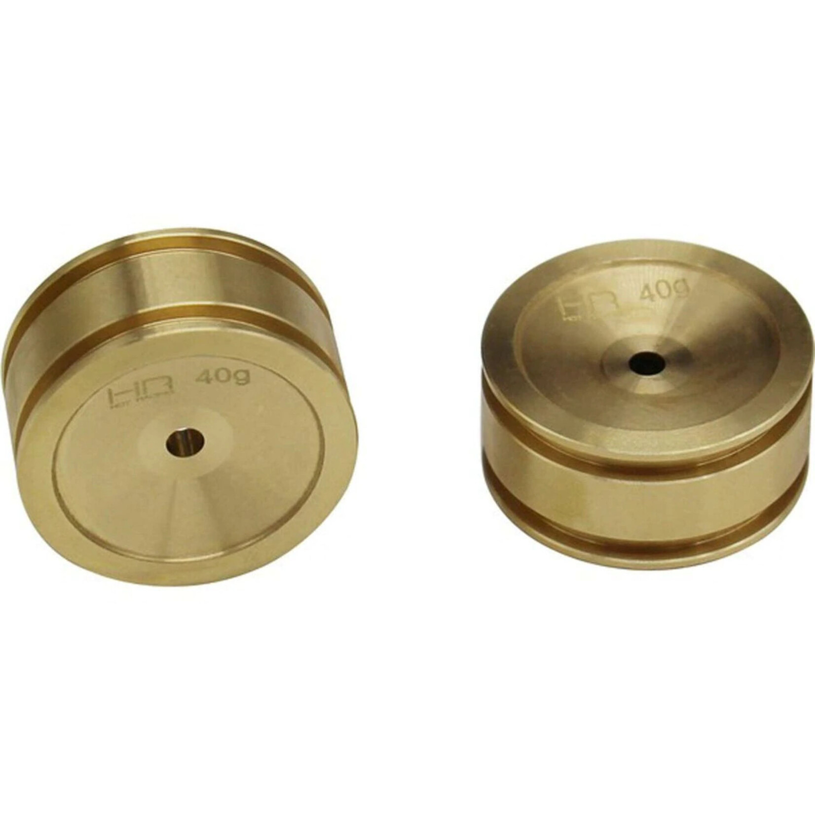 Hot Racing HRASXTF265H - Brass Wheel for Axial SCX24 - 2 Piece