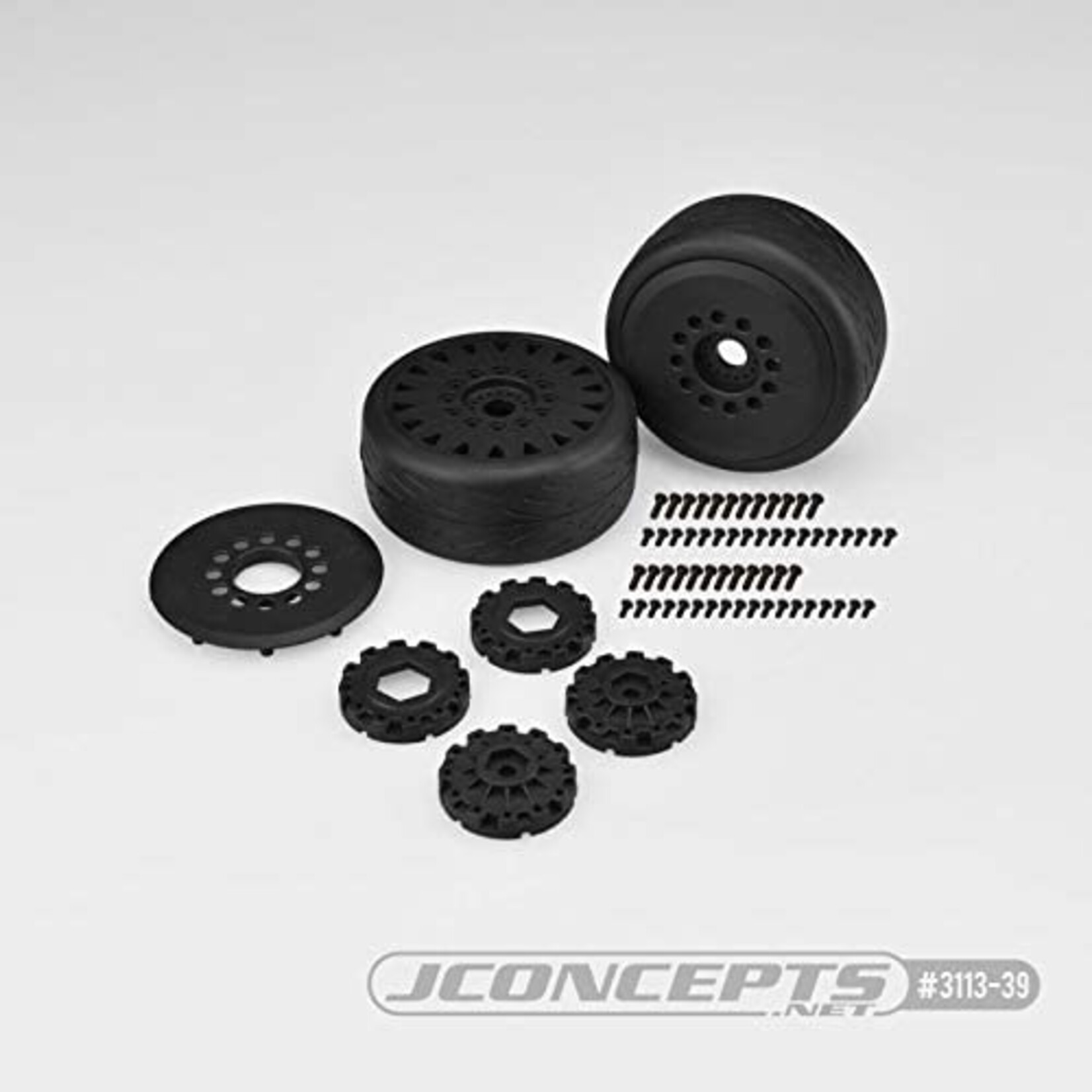 JConcepts JCO 3113-039 - Belted Pre-Mounted Speed Fangs - Black