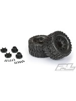 Pro-Line 10168-10 - Trencher HP 2.8 Belted Tires Mounted on Raid 6x30 Wheels - Black F/R