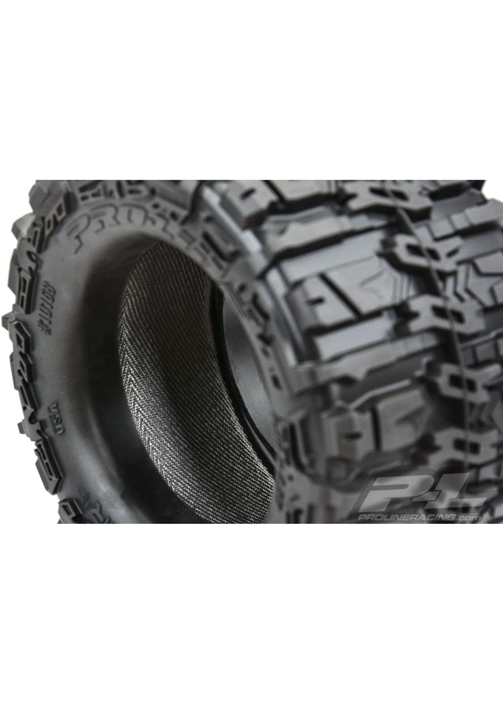 Pro-Line 10168-10 - Trencher HP 2.8 Belted Tires Mounted on Raid 6x30 Wheels - Black F/R