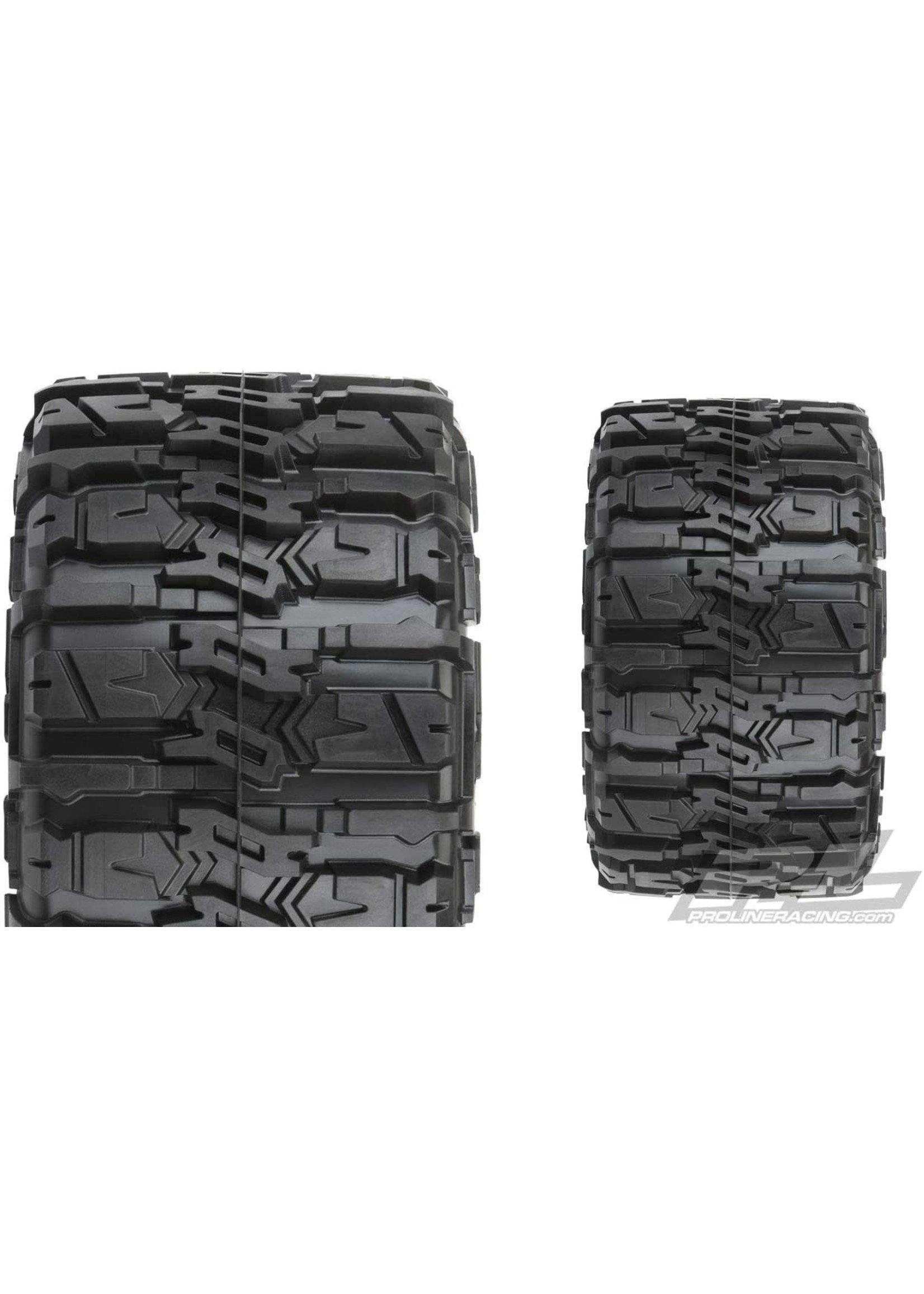 Pro-Line 10168-10 - Trencher HP 2.8 Belted Tires Mounted on Raid 6x30 Wheels - Black F/R