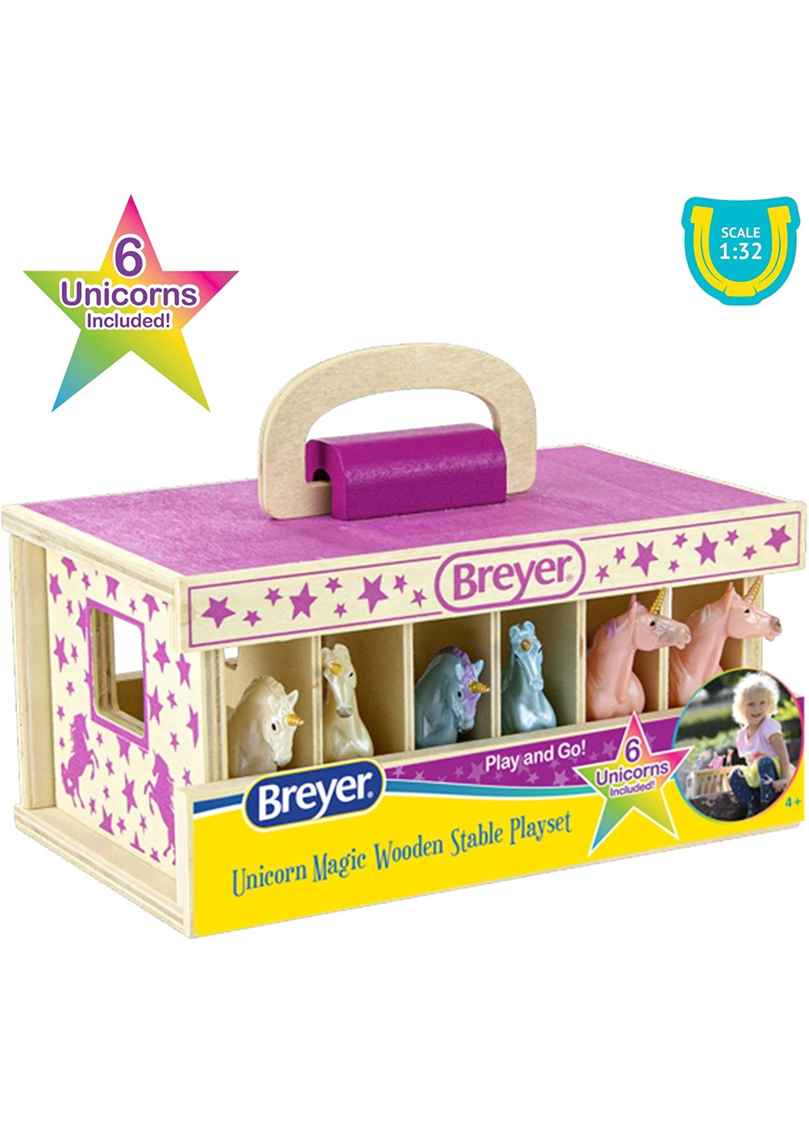 Breyer Unicorn Magic Wooden Stable Playlet