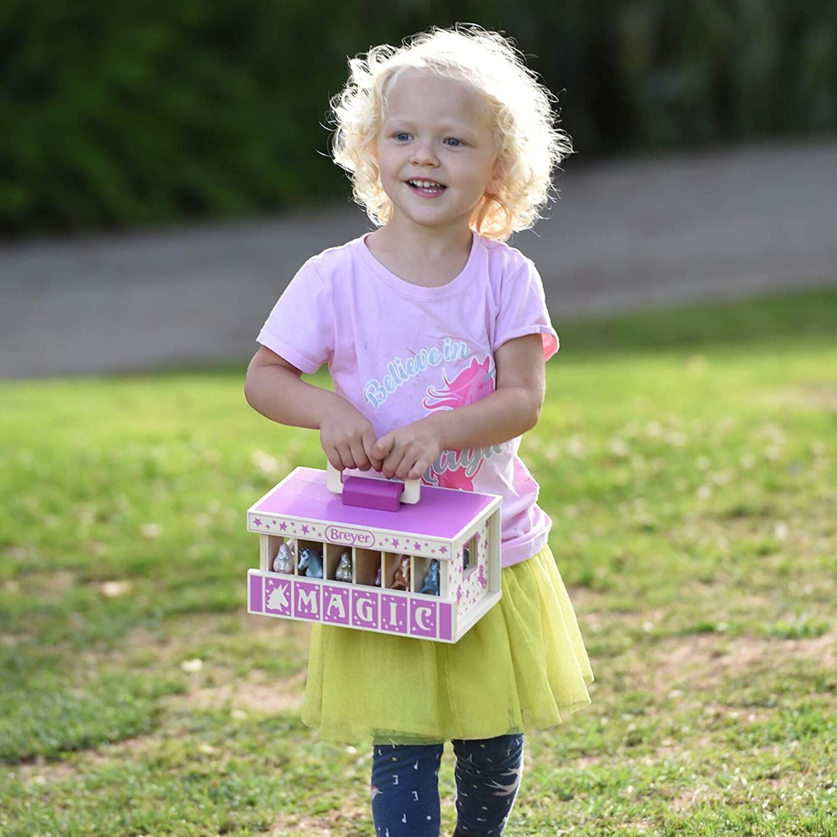 Breyer Unicorn Magic Wooden Stable Playlet