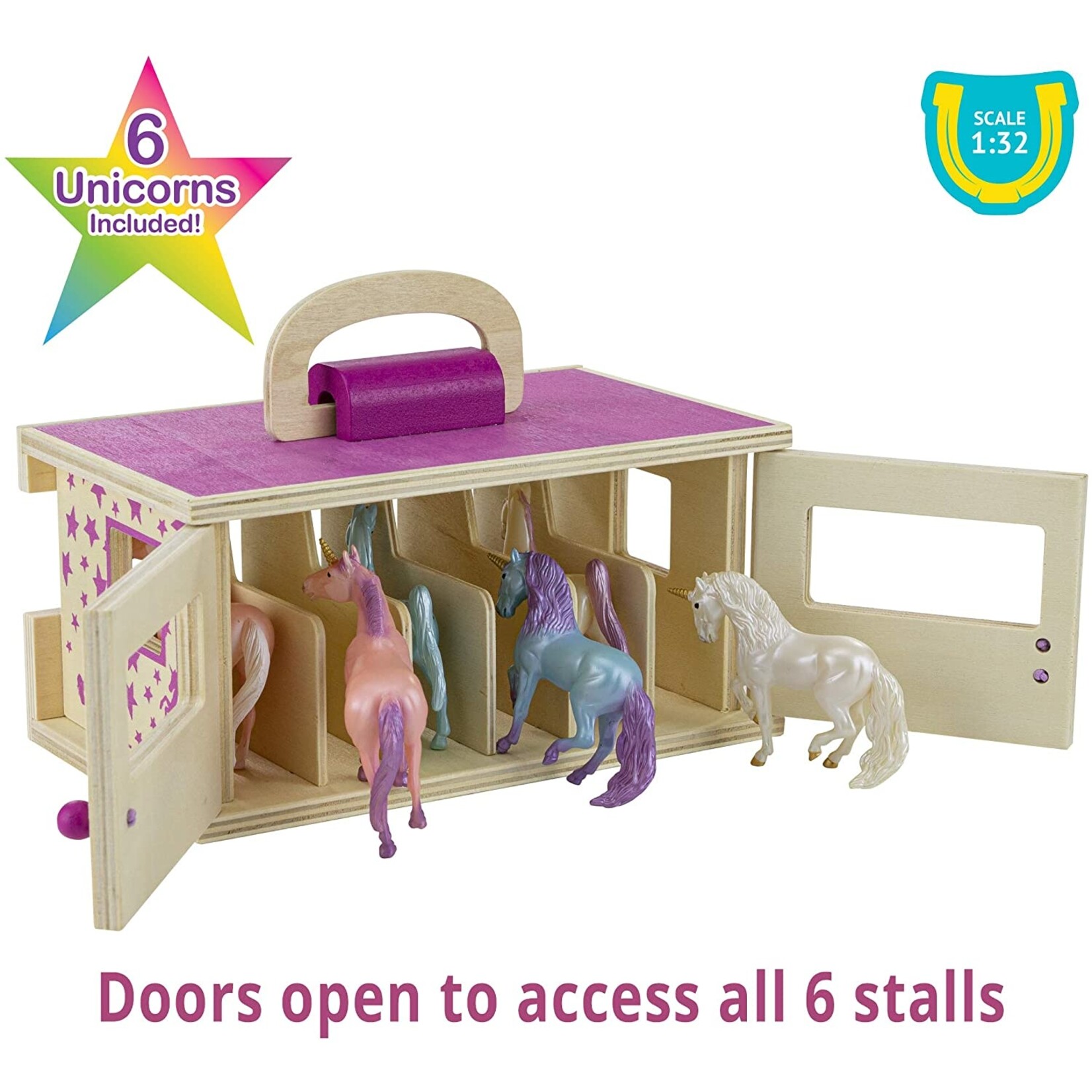 Breyer Unicorn Magic Wooden Stable Playlet