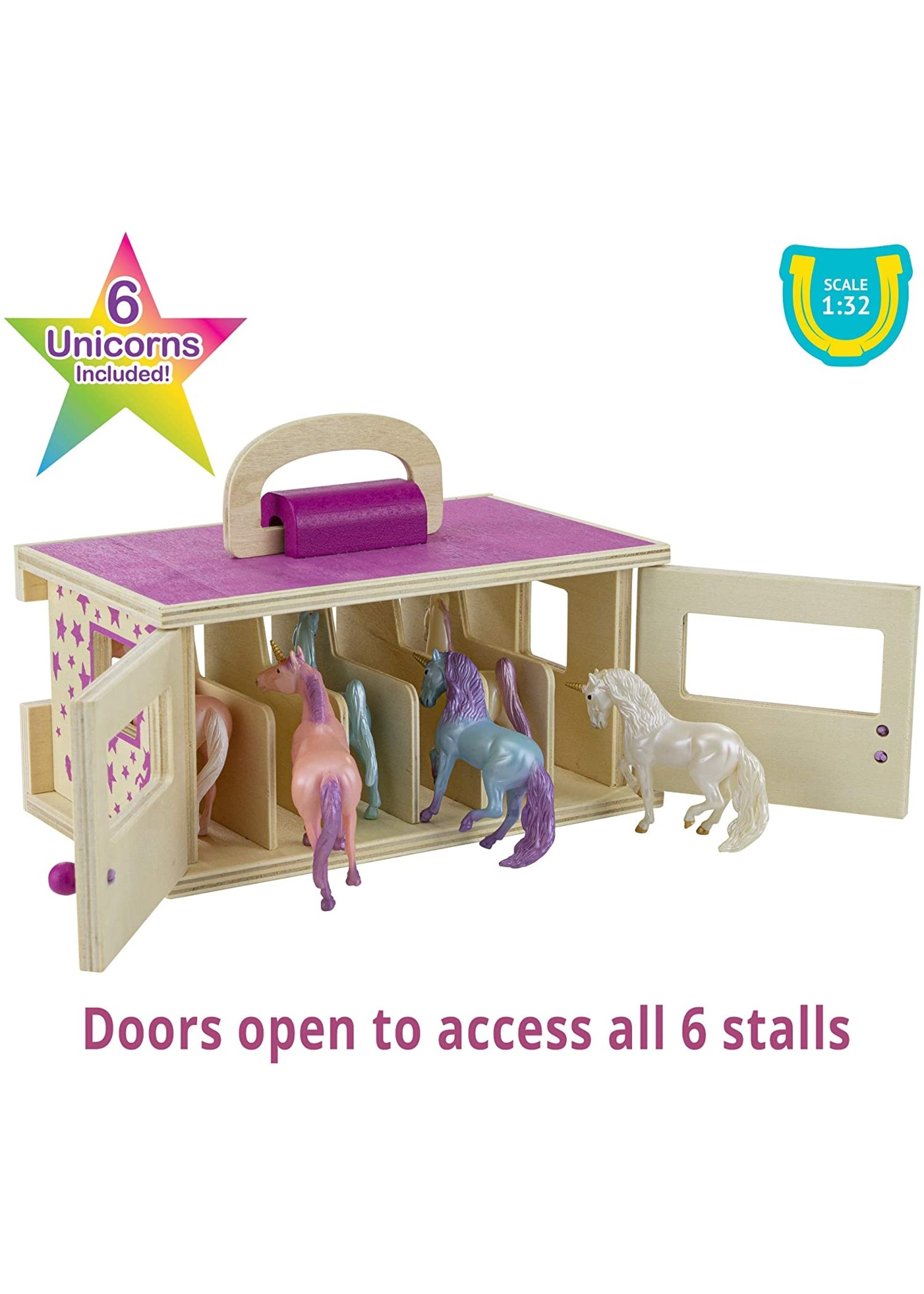 Breyer Unicorn Magic Wooden Stable Playlet