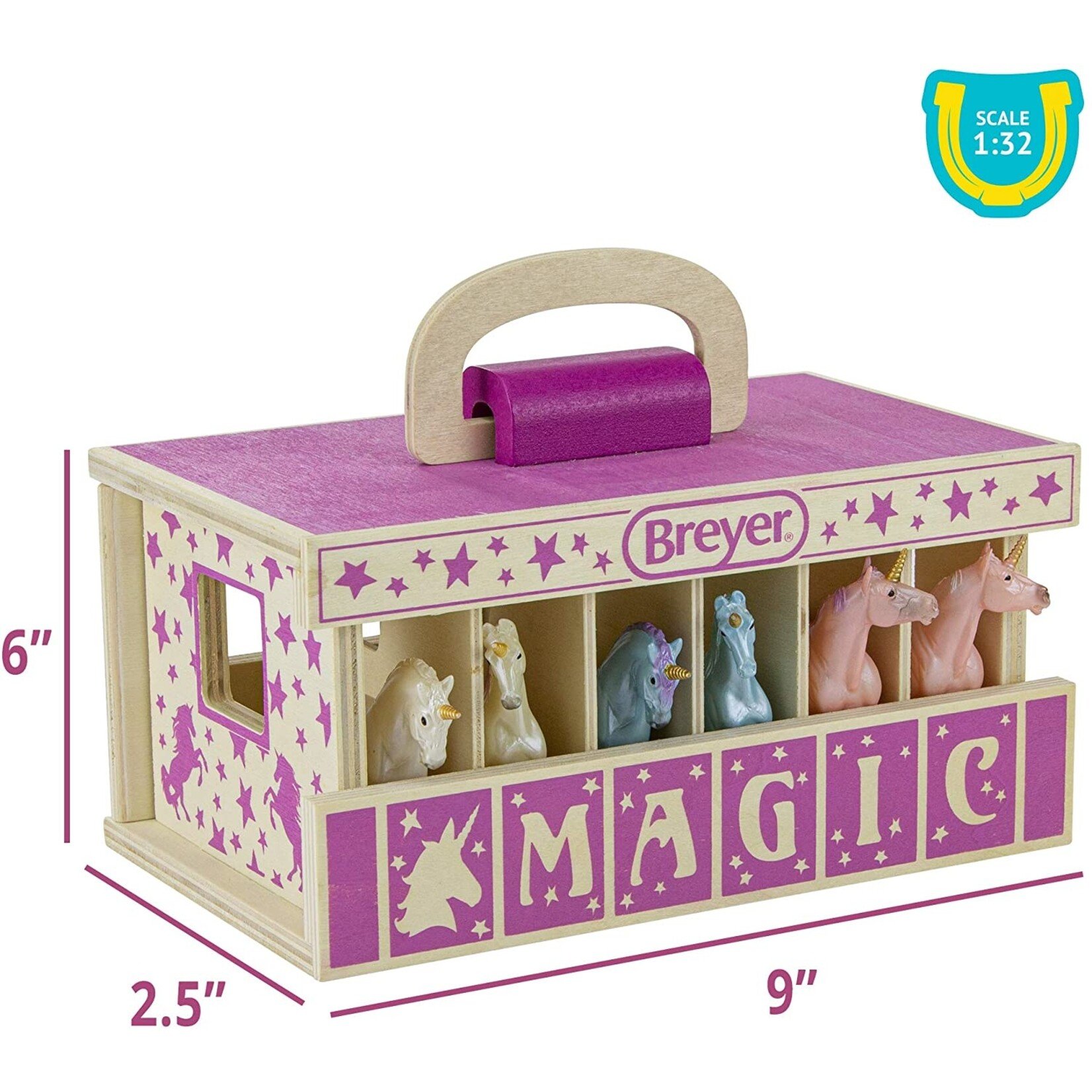 Breyer Unicorn Magic Wooden Stable Playlet