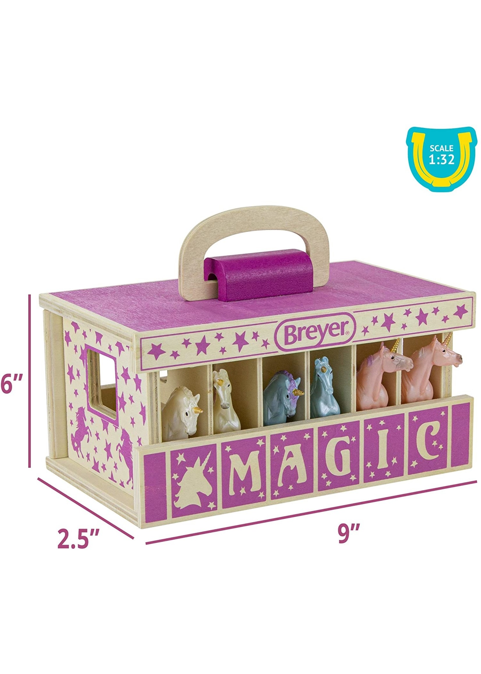 Breyer Unicorn Magic Wooden Stable Playlet