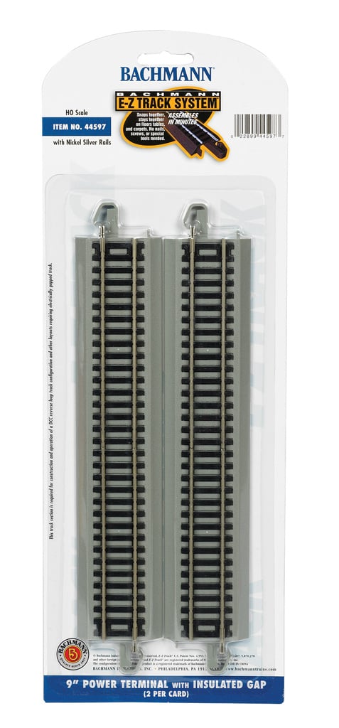 44597 - 9" Power Terminal with Insulated Gap HO Scale EZ Track