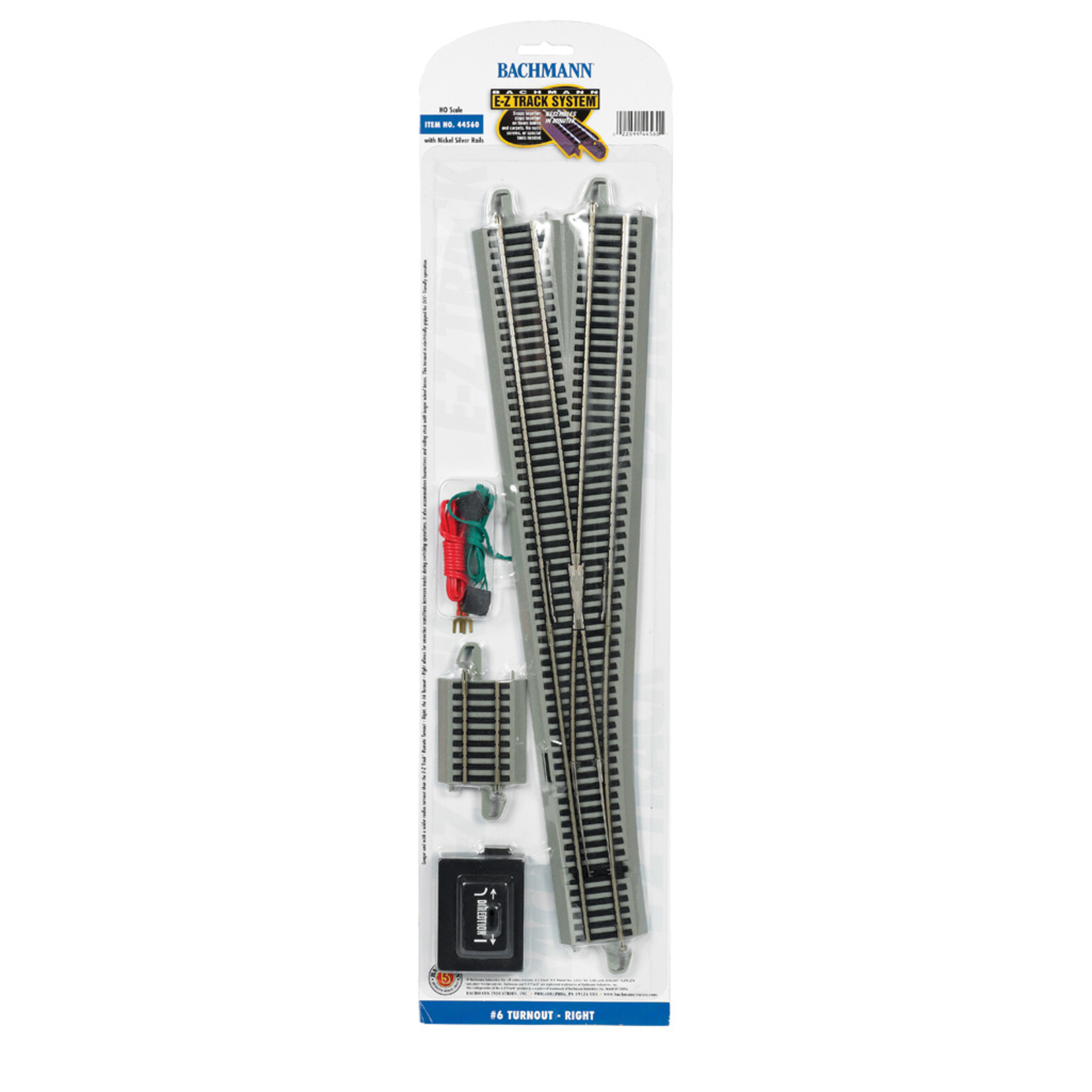 Bachmann 44560 - #6 Turnout - Right - HO Scale EZ Track