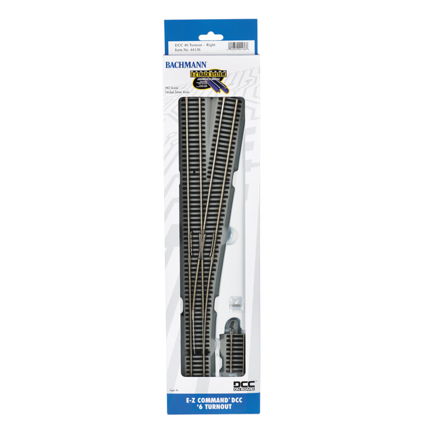 Bachmann 44136 - EZ Command® DCC #6 Turnout - Right - HO Scale