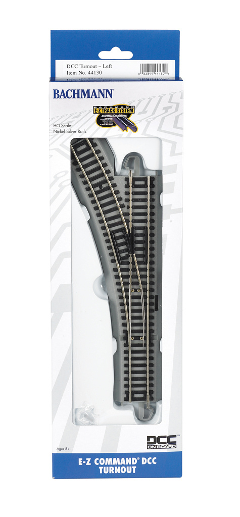 44130 - EZ Command® DCC Turnout - Left - HO Scale