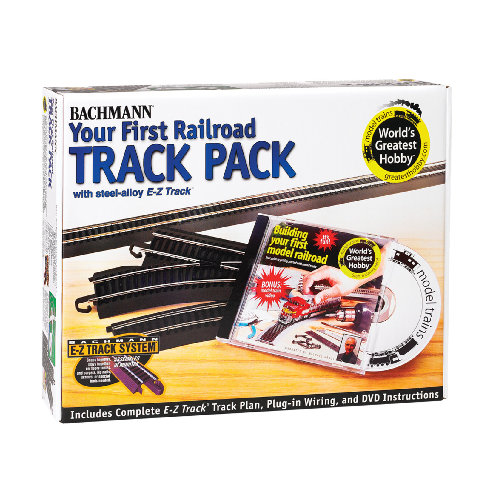 Bachmann 44497 - Steel Alloy First Railroad Track Pack HO Scale EZ Track