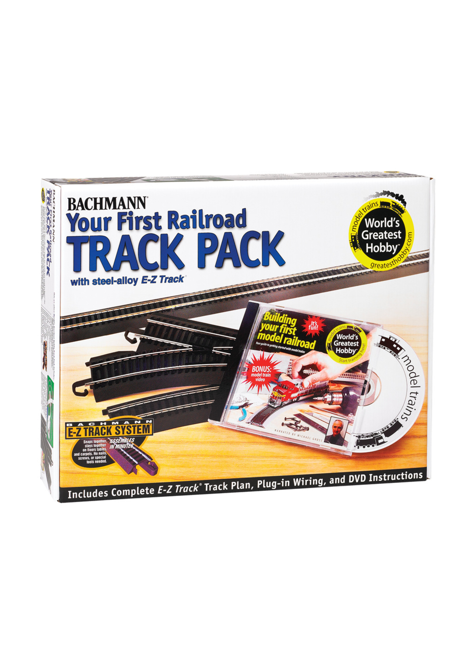 Bachmann 44497 - Steel Alloy First Railroad Track Pack HO Scale EZ Track