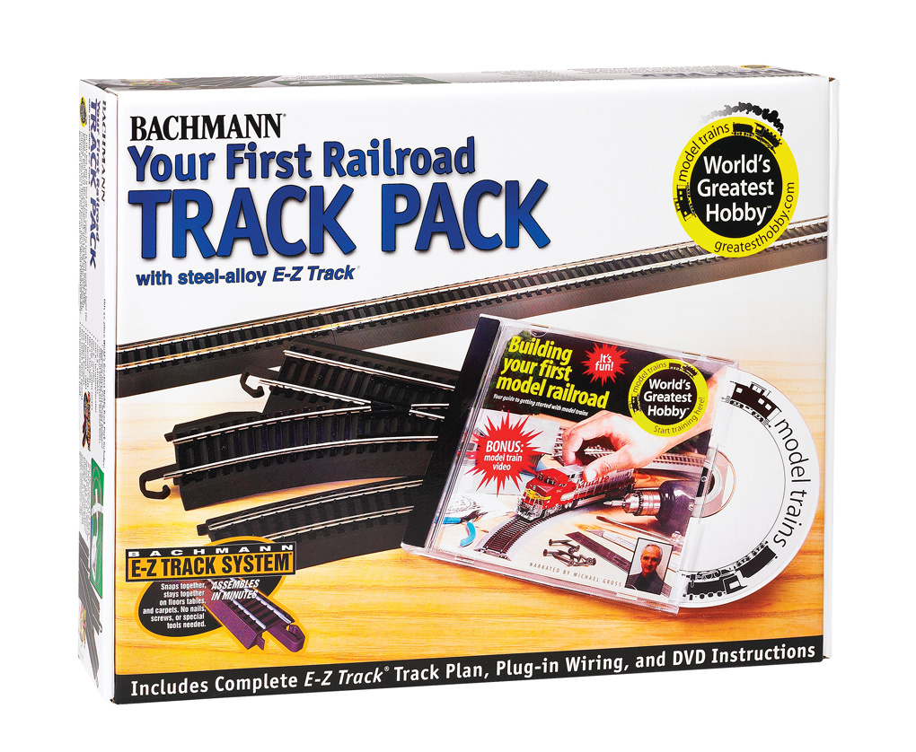 44497 - Steel Alloy First Railroad Track Pack HO Scale EZ Track