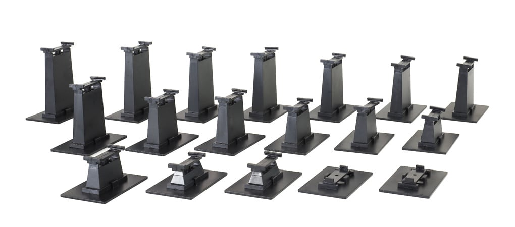 44595 - 18-Piece Graduated Pier Set HO Scale EZ Track