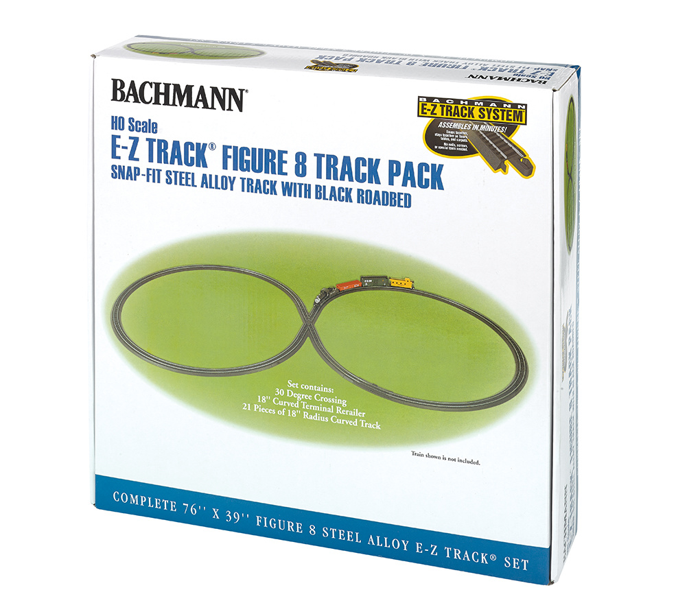 44487 - Steel Alloy Figure 8 Track Pack HO Scale EZ Track