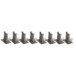 Bachmann 44472 - 8-Piece Tall Pier Set HO Scale EZ Track