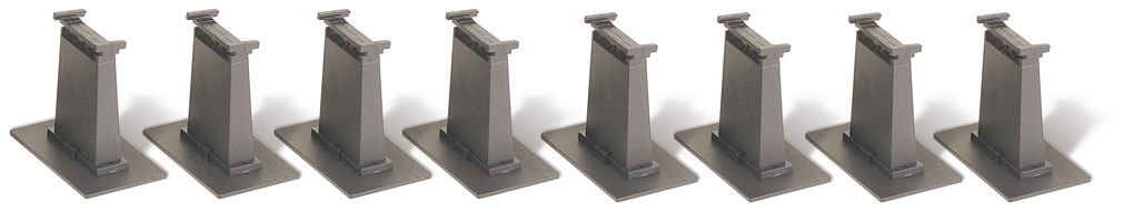 44472 - 8-Piece Tall Pier Set HO Scale EZ Track