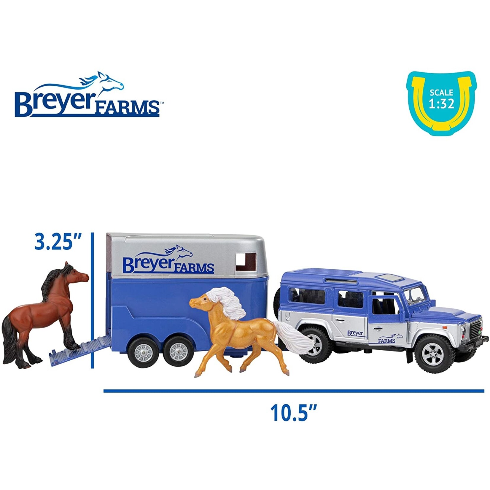 Breyer Land Rover & Tag-a-Long Trailer