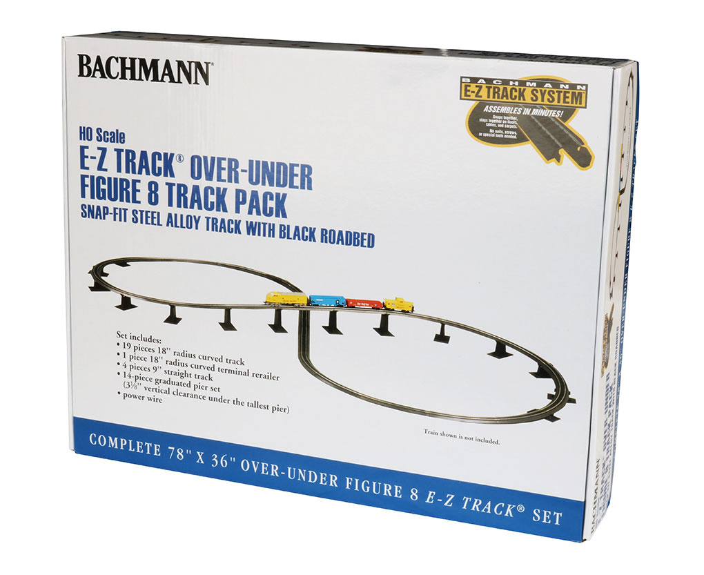 44475 - Steel Alloy Over-Under Figure 8 Track Pack HO Scale EZ Track