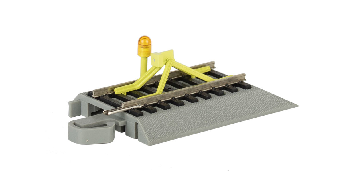 44593 - Nickel Silver Flashing LED Bumper HO Scale EZ Track