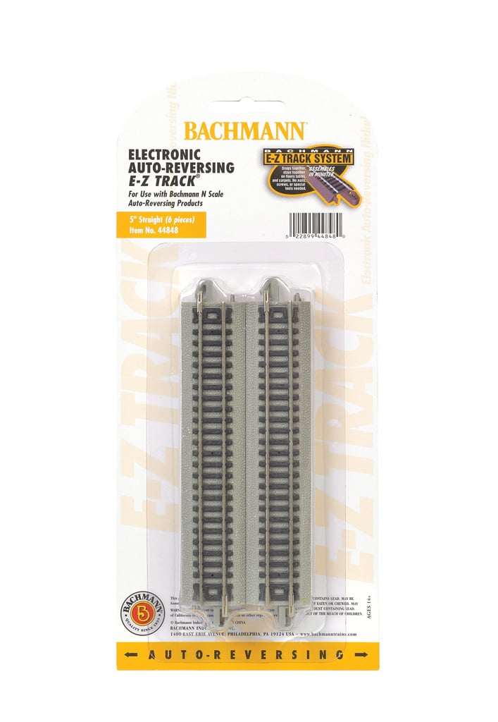 44848 - Auto-Reversing 5" Straight Track - N Scale EZ Track