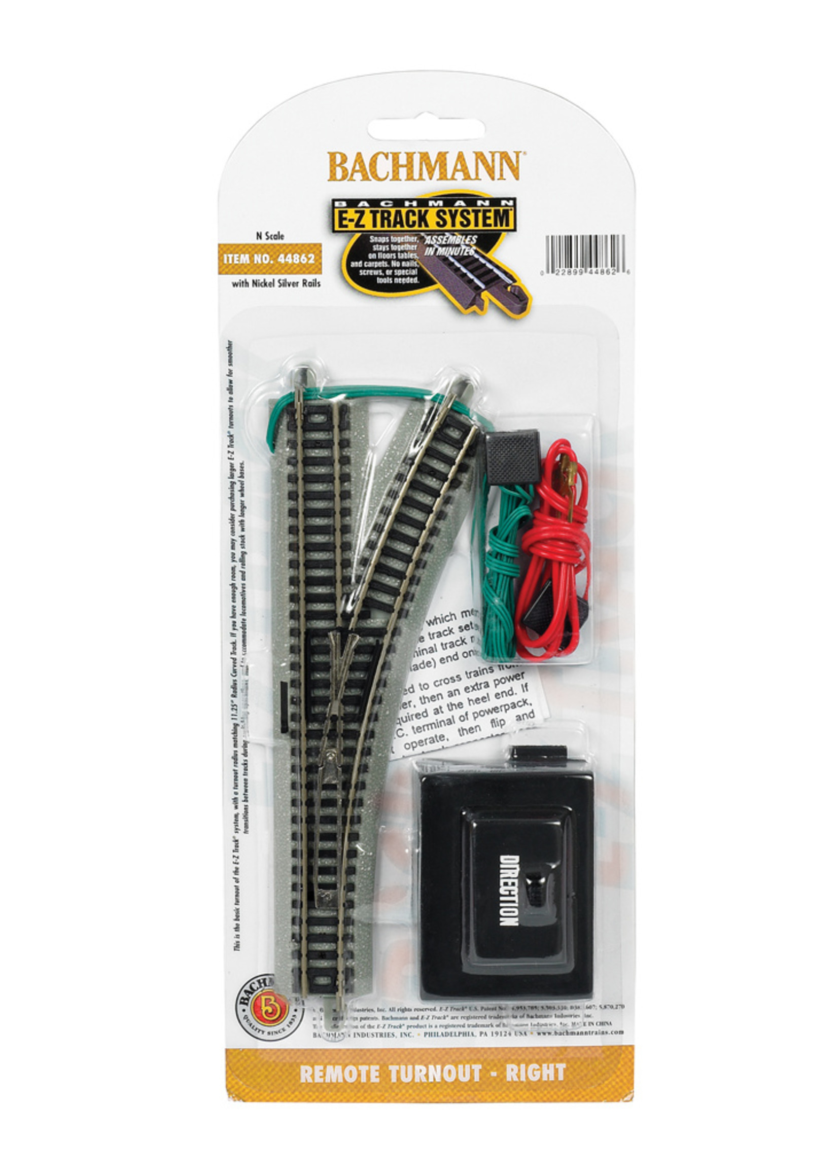 Bachmann 44862 - Remote Turnout - Right - N Scale EZ Track