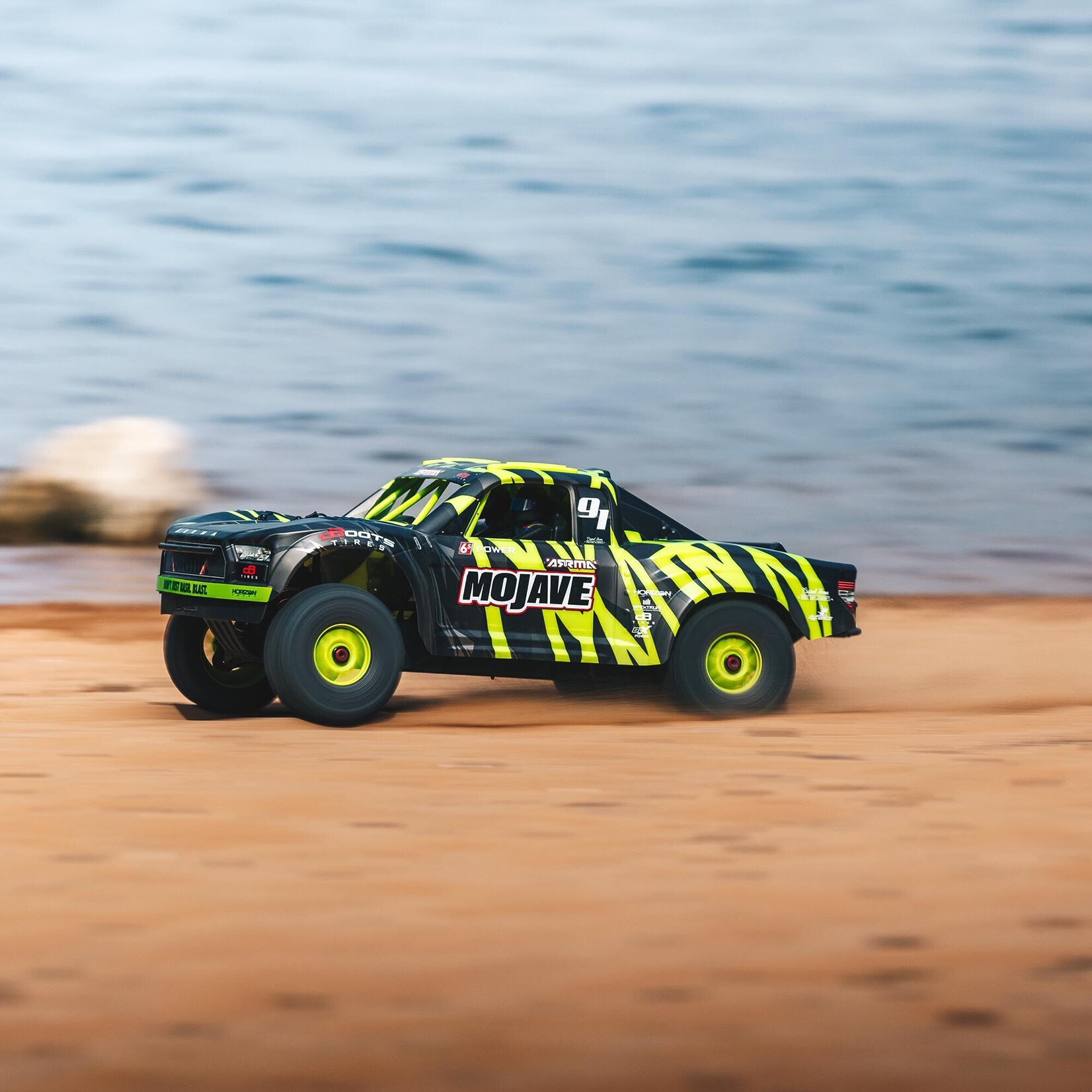 Arrma 1/7 MOJAVE 6S V2 4WD BLX Desert Truck with Spektrum Firma RTR - Green/Black