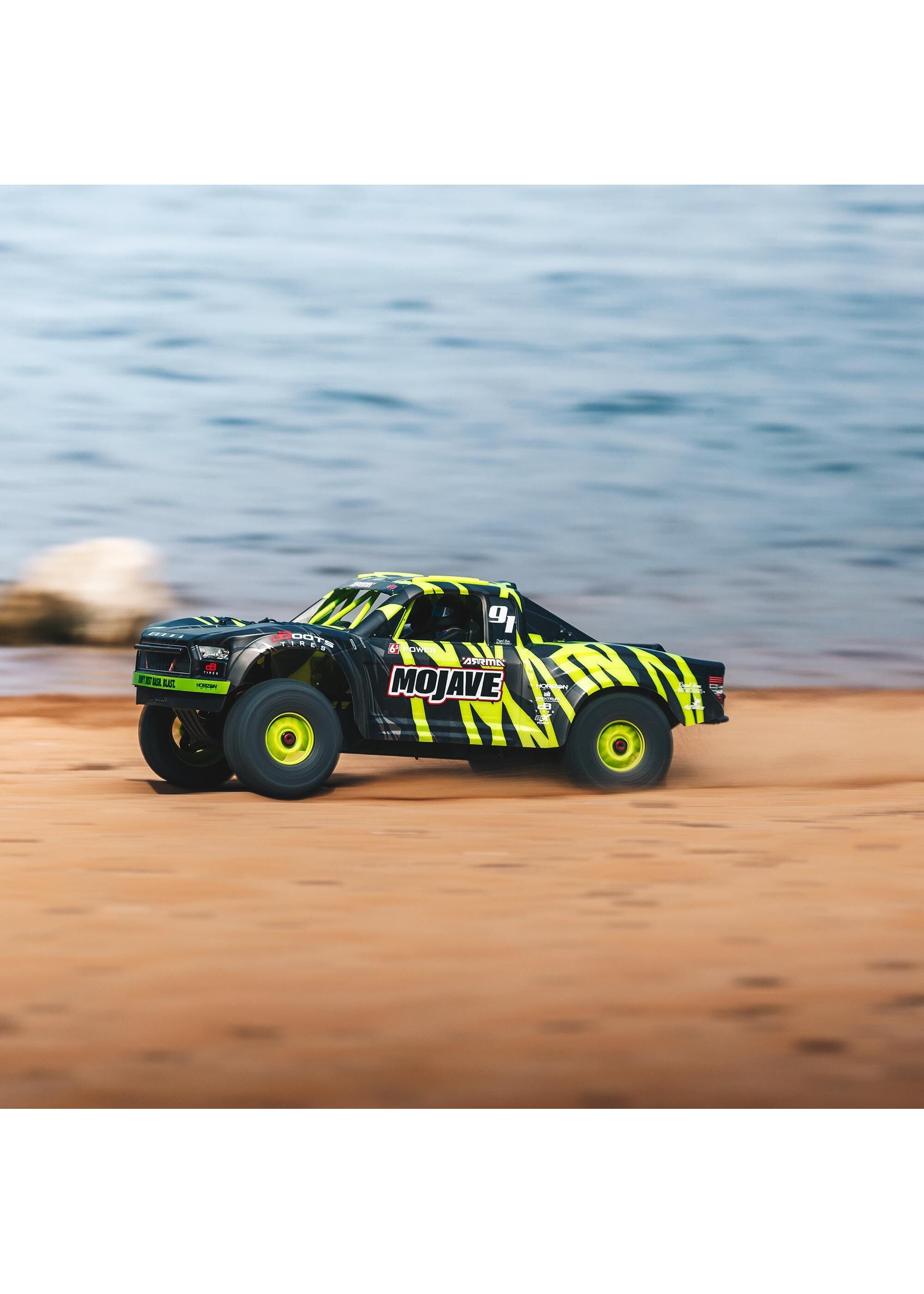 Arrma 1/7 MOJAVE 6S V2 4WD BLX Desert Truck with Spektrum Firma RTR - Green/Black