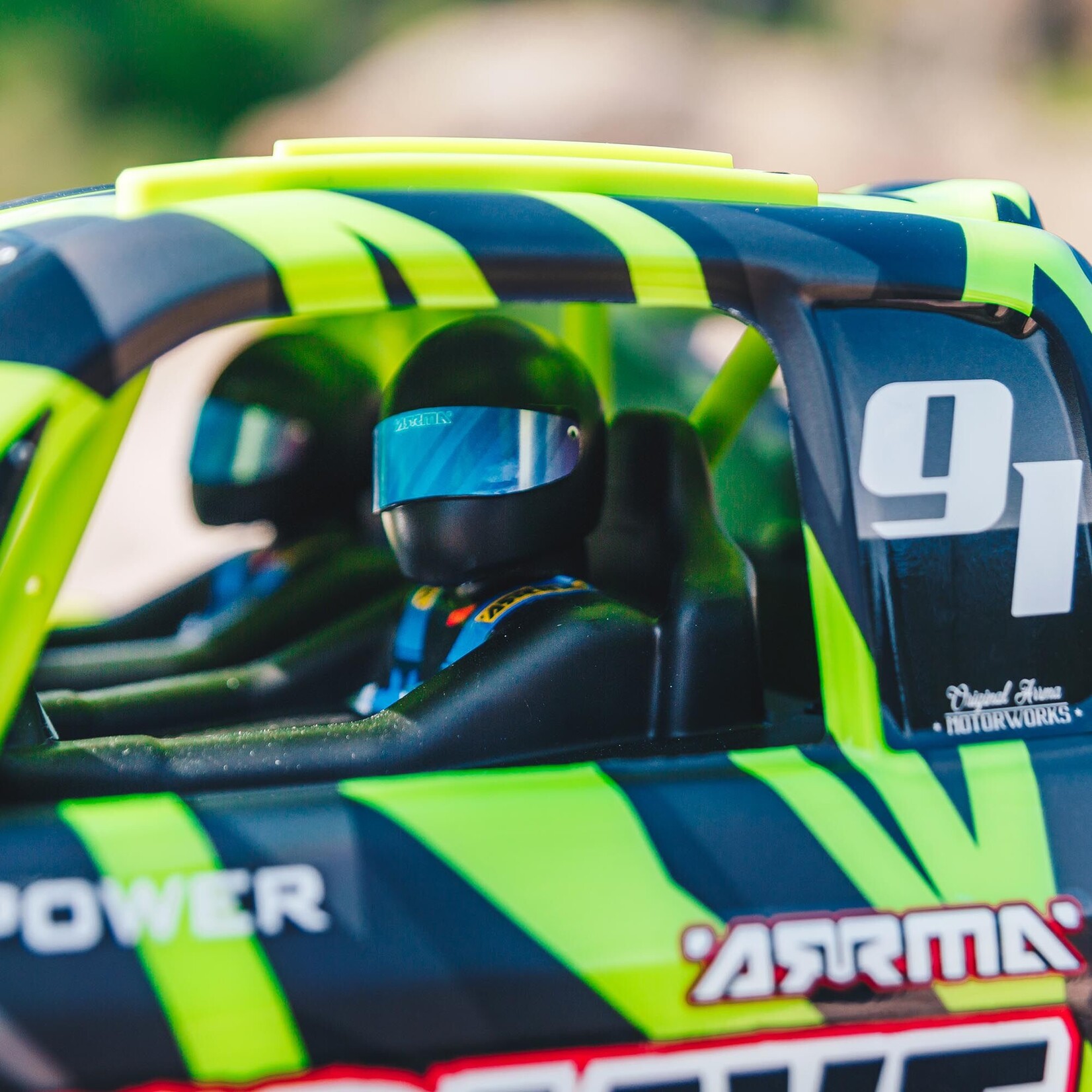 Arrma 1/7 MOJAVE 6S V2 4WD BLX Desert Truck with Spektrum Firma RTR - Green/Black