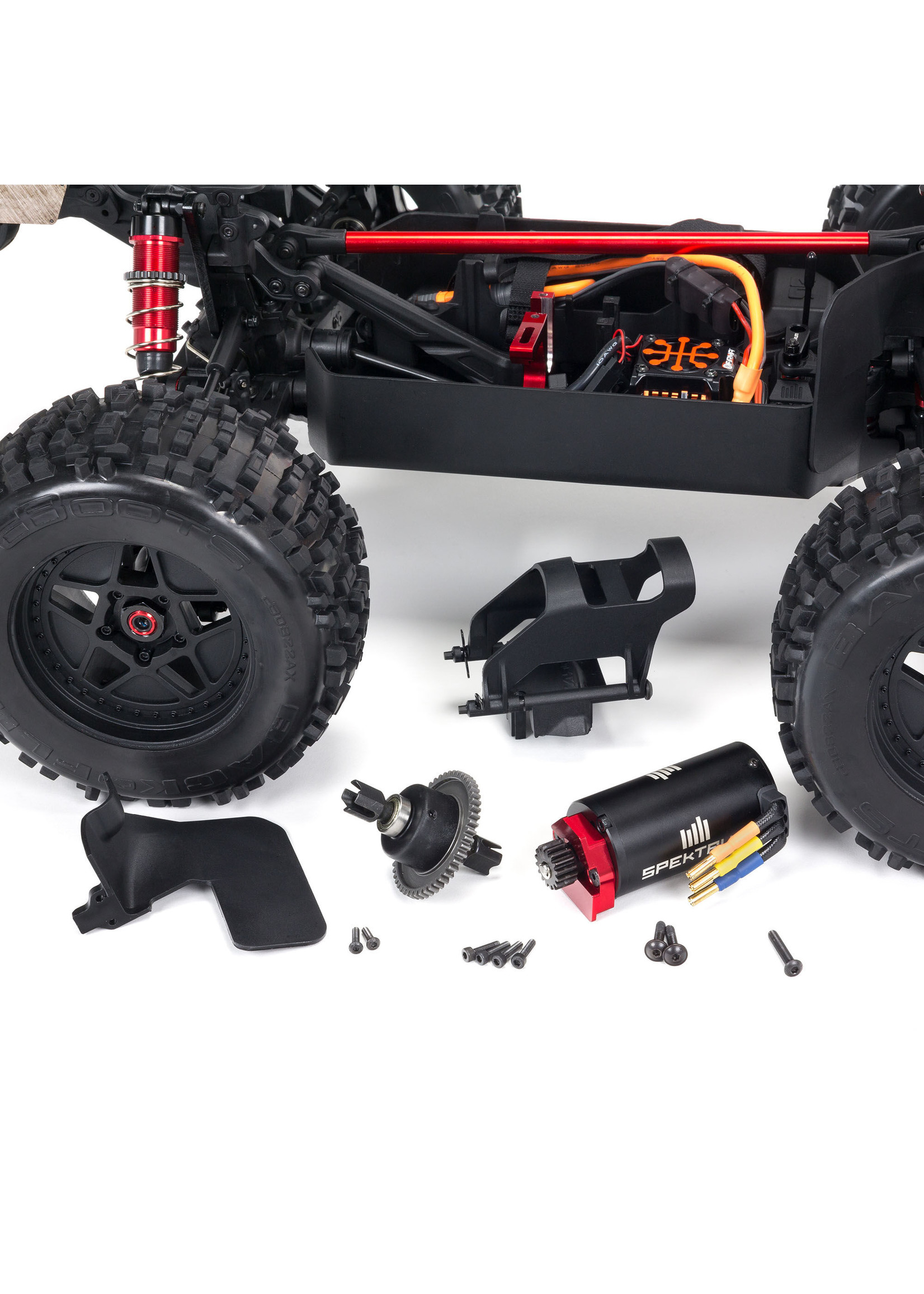 Arrma 1/8 NOTORIOUS 6S v5 4WD BLX Stunt Truck with Spektrum Firma RTR - Black