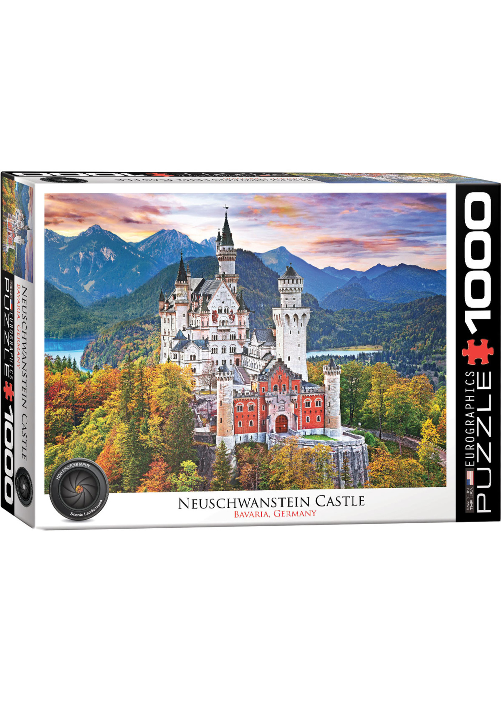 Eurographics Neuschwanstein Castle Bavaria, Germany - 1000 Piece Puzzle