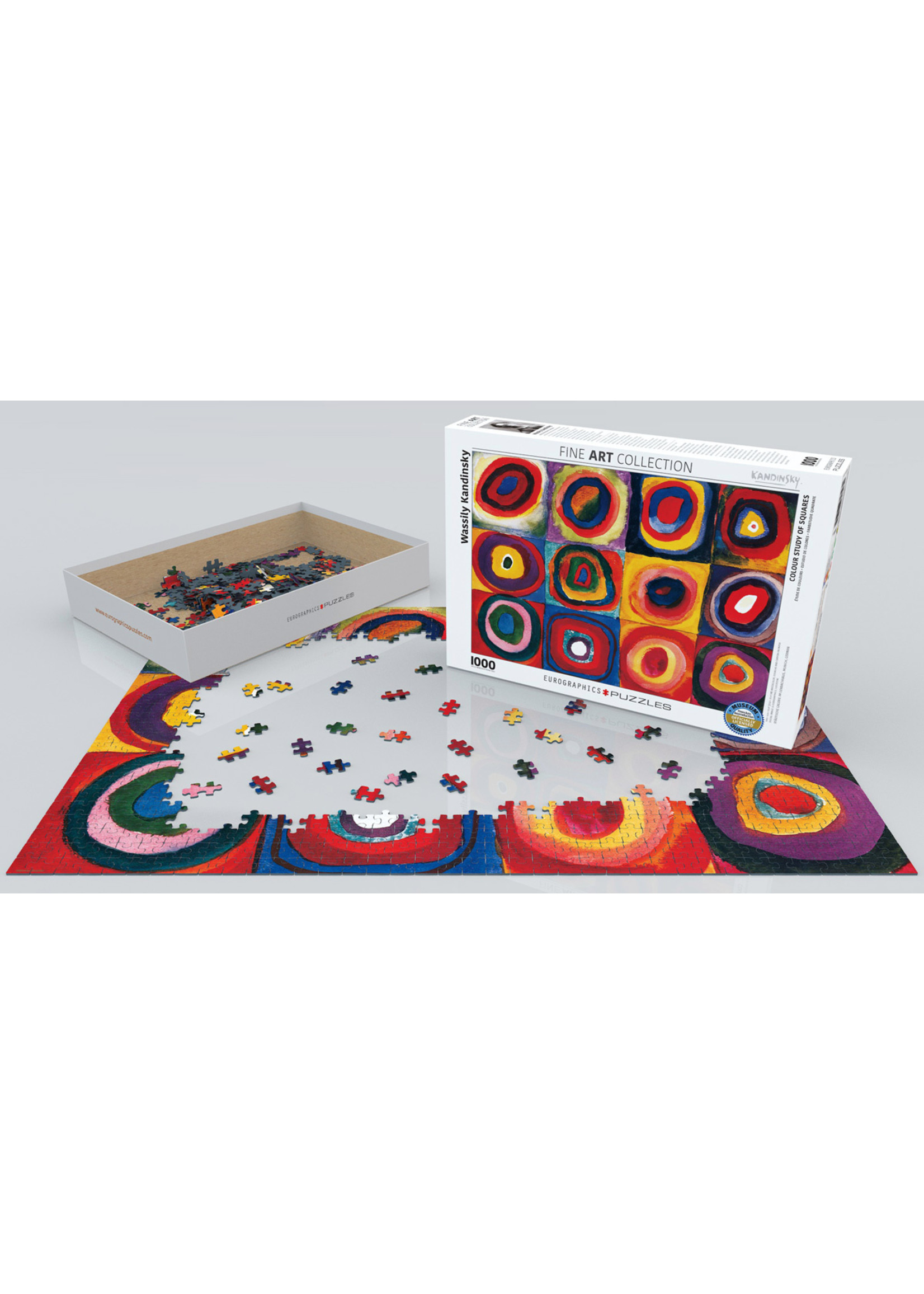 Eurographics Colour Study of Squares - 1000 Piece Puzzle