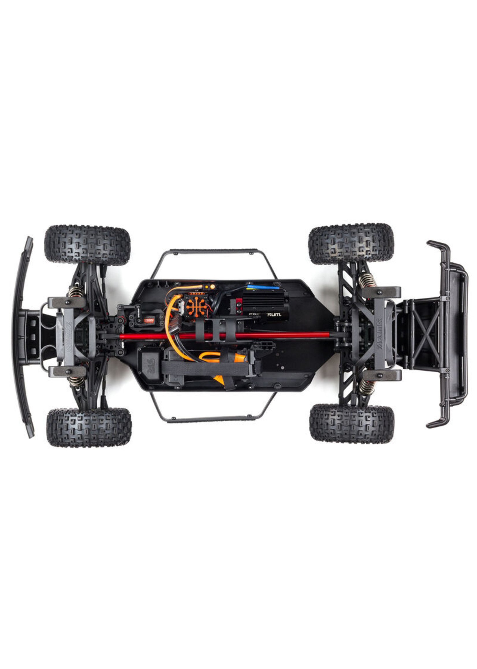 Arrma 1/7 MOJAVE 6S V2 4WD BLX Desert Truck with Spektrum Firma RTR - Red/Black