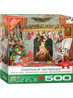 Eurographics Christmas by the Fireplace - 500 Piece Puzzle