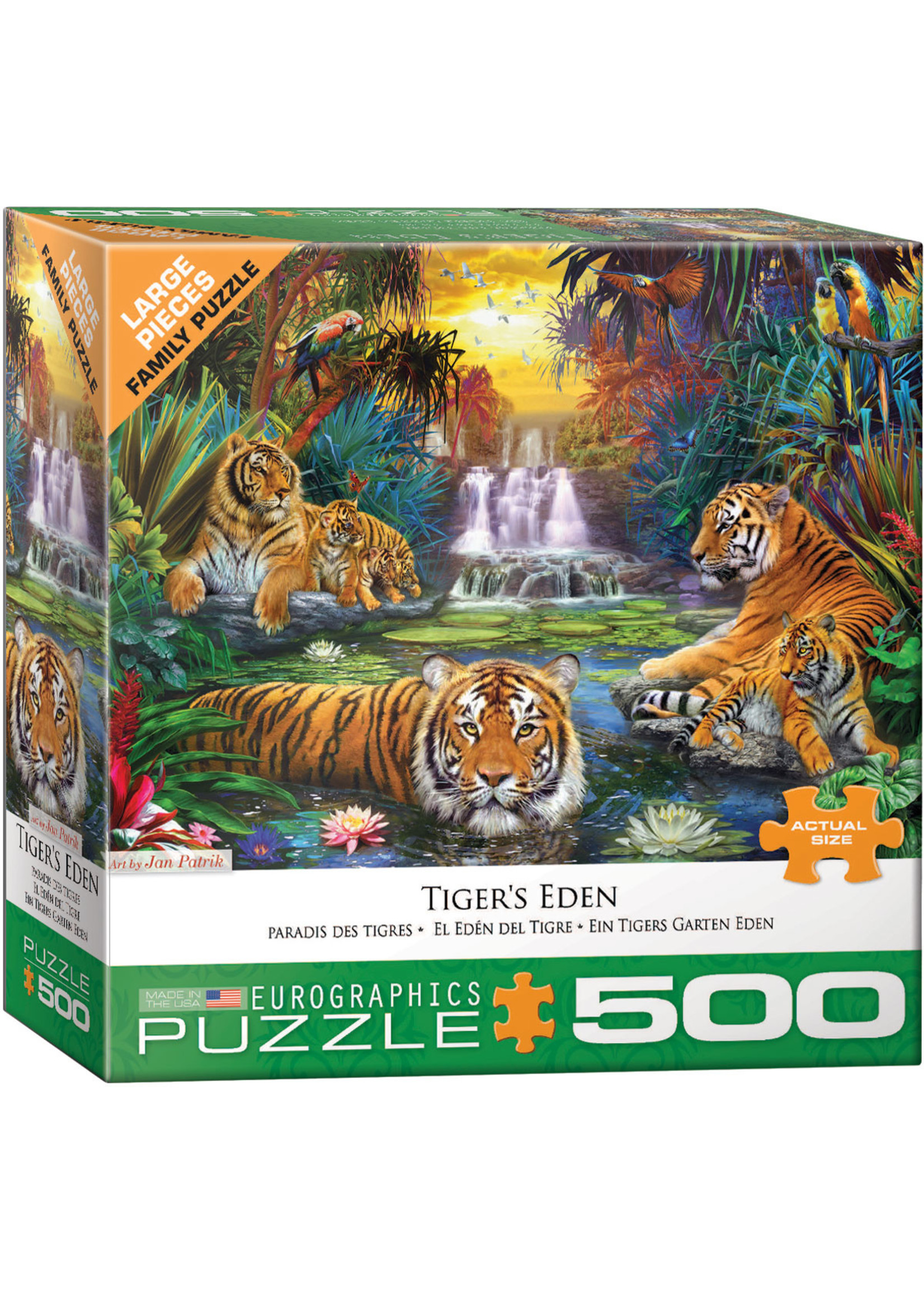 Eurographics Tiger's Eden - 300 Piece Puzzle