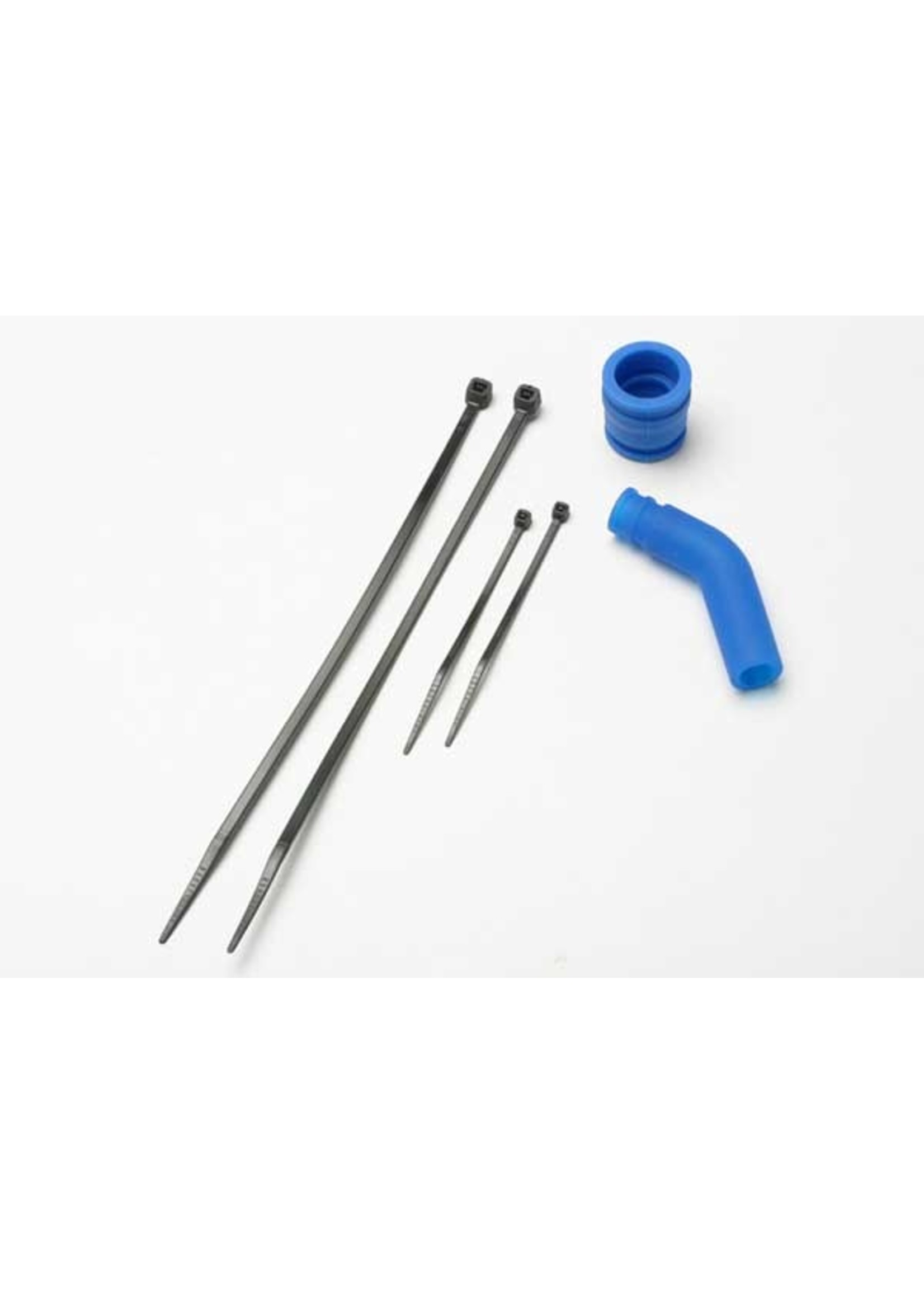 Traxxas 5245 - Pipe Coupler, Exhaust Deflector - Blue