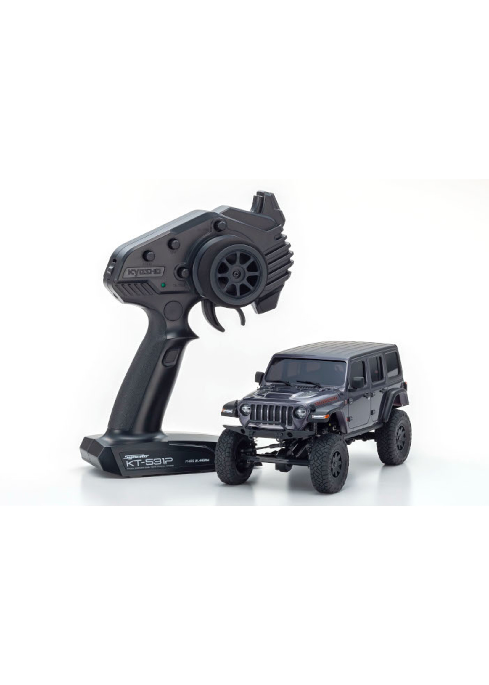 Kyosho 32521GM - MINI-Z 4×4 Jeep Wrangler Unlimited Rubicon Readyset - Granite Crystal Metallic