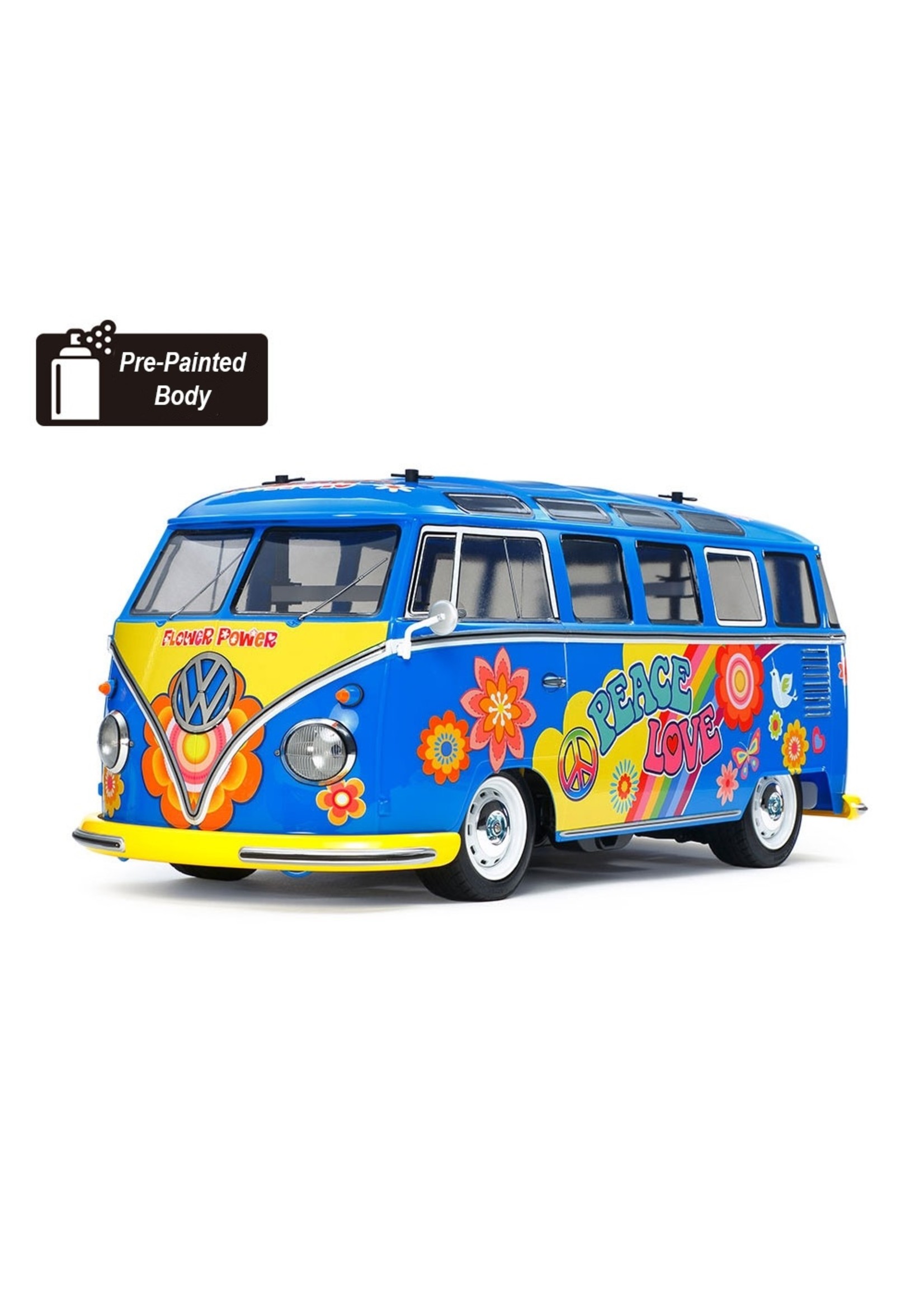 47453 - 1/10 Volkswagen Type 2 (T1) Flower Power - M-05 Chassis Kit - Hub  Hobby