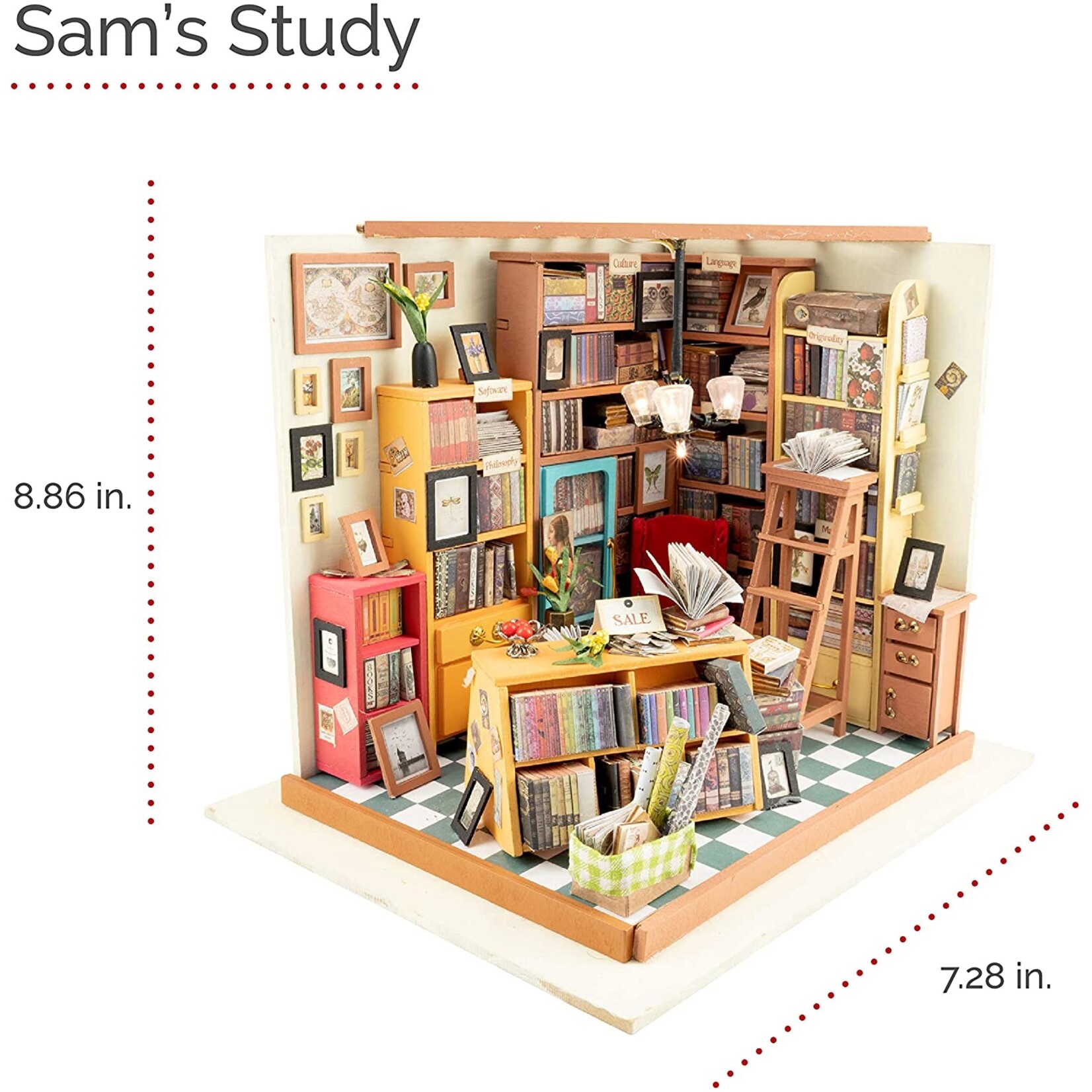 Hands Craft Sam's Study DIY Miniature