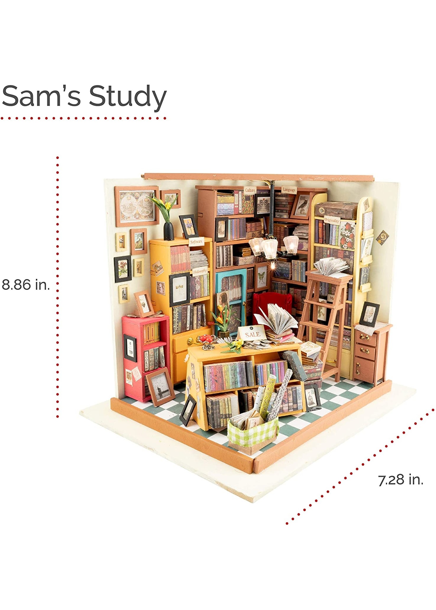 Hands Craft Sam's Study DIY Miniature