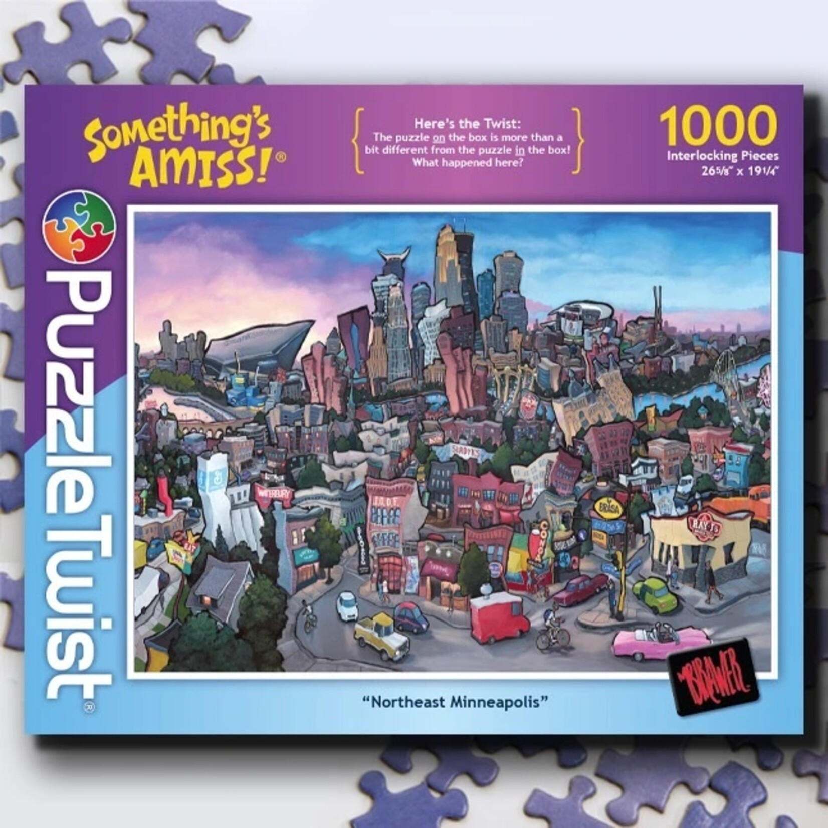 Puzzle Twist Northeast Minneapolis - 1000 Piece Puzzle