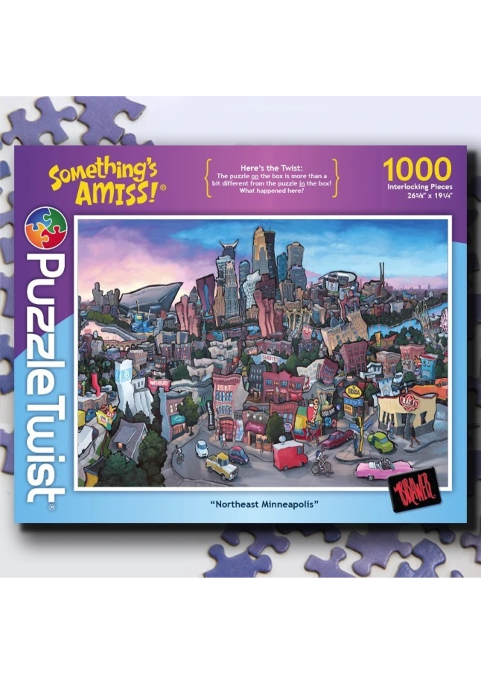 Puzzle Twist Northeast Minneapolis - 1000 Piece Puzzle
