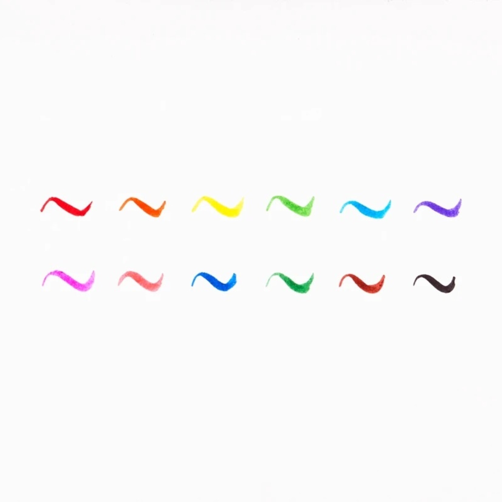 Ooly Brilliant Brush Markers - Set of 12