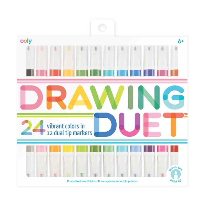 Ooly - Drawing Duet Double Ended Markers - Hub Hobby