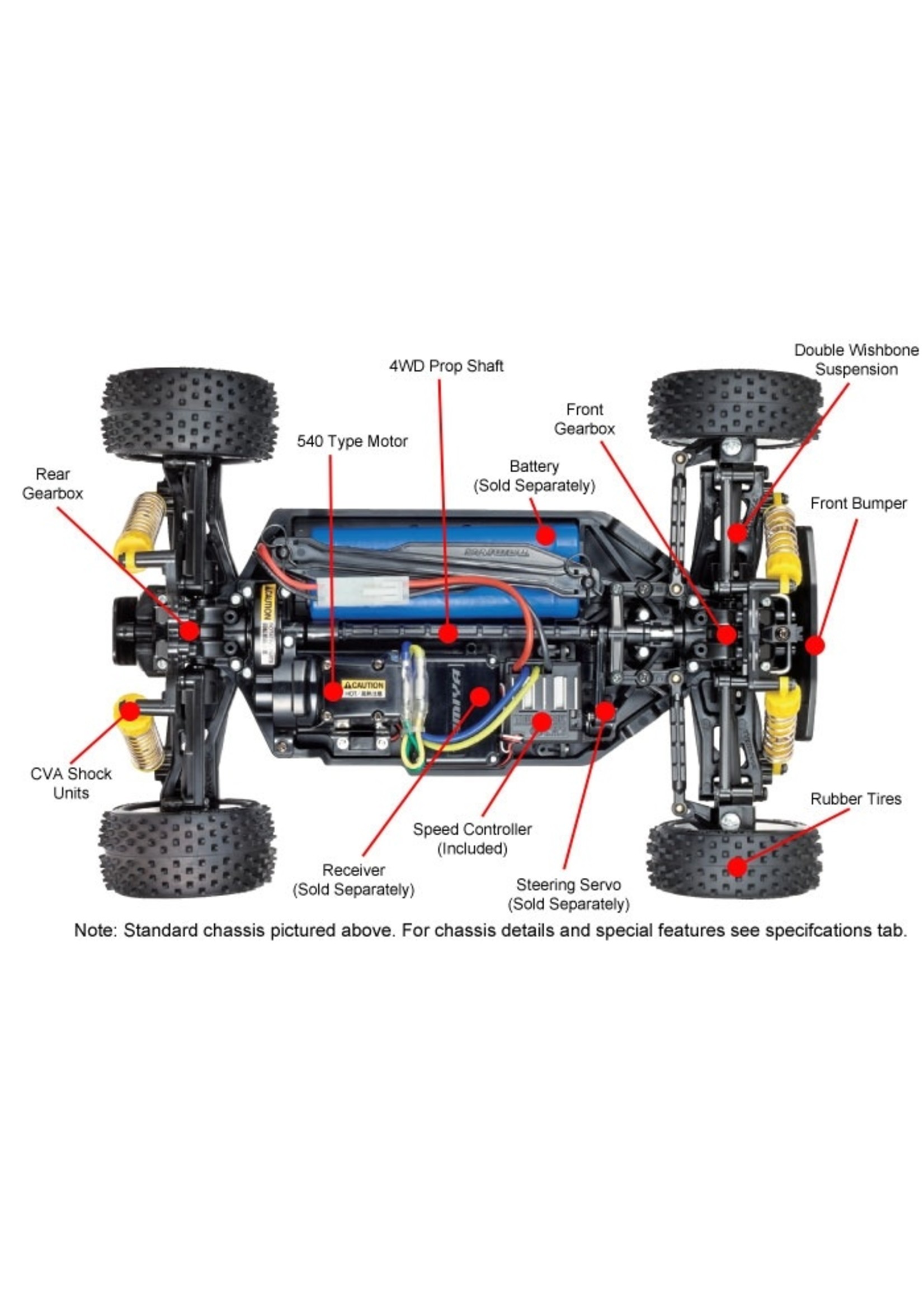 Tamiya 58568 - 1/10 Neo Scorcher - TT-02B Chassis Kit - Hub Hobby