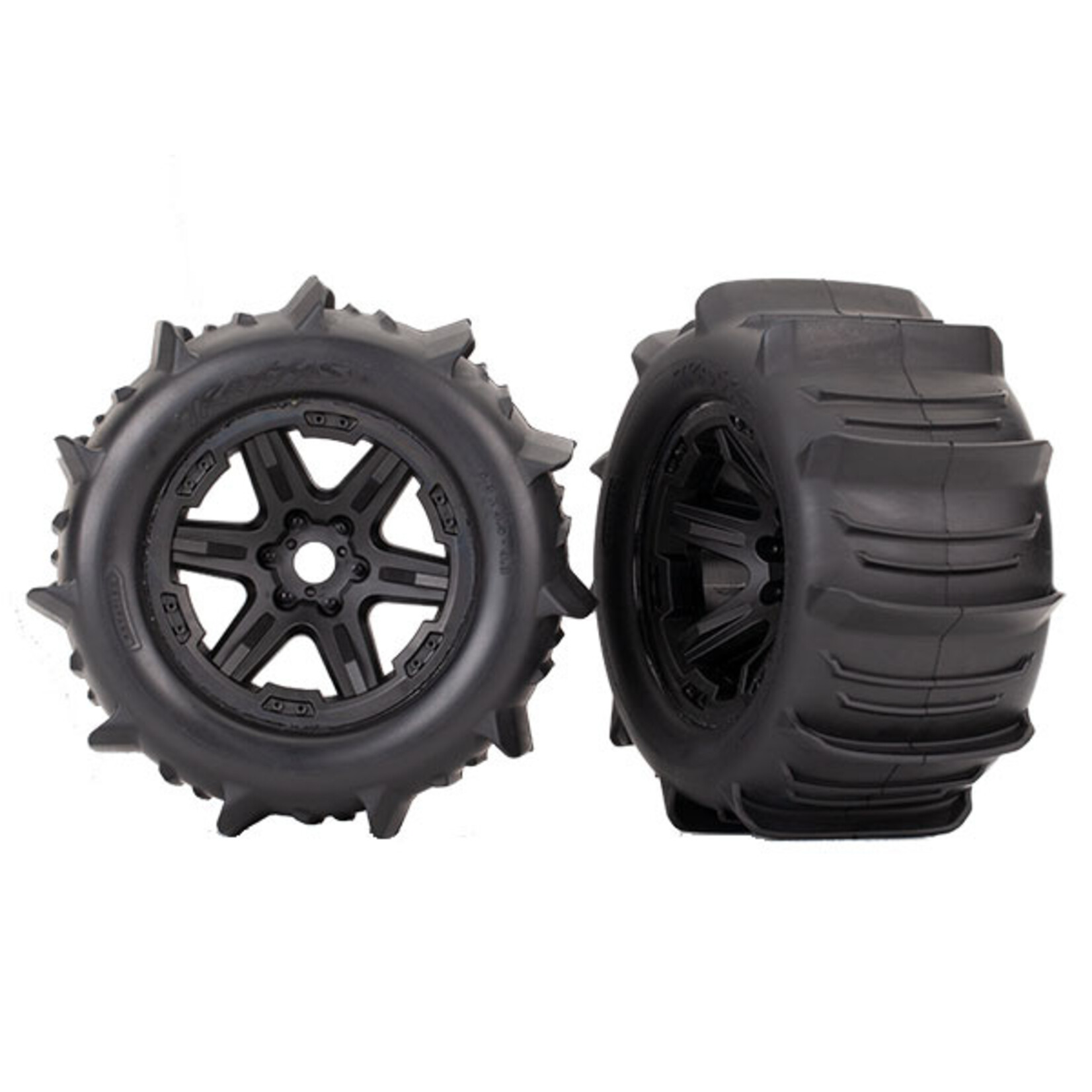 Traxxas 8674 - Paddle Tire / Black 3.8" Wheel