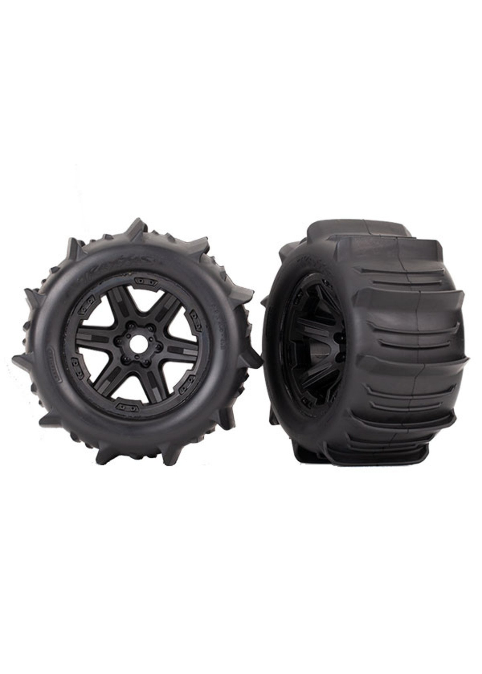 Traxxas 8674 - Paddle Tire / Black 3.8" Wheel