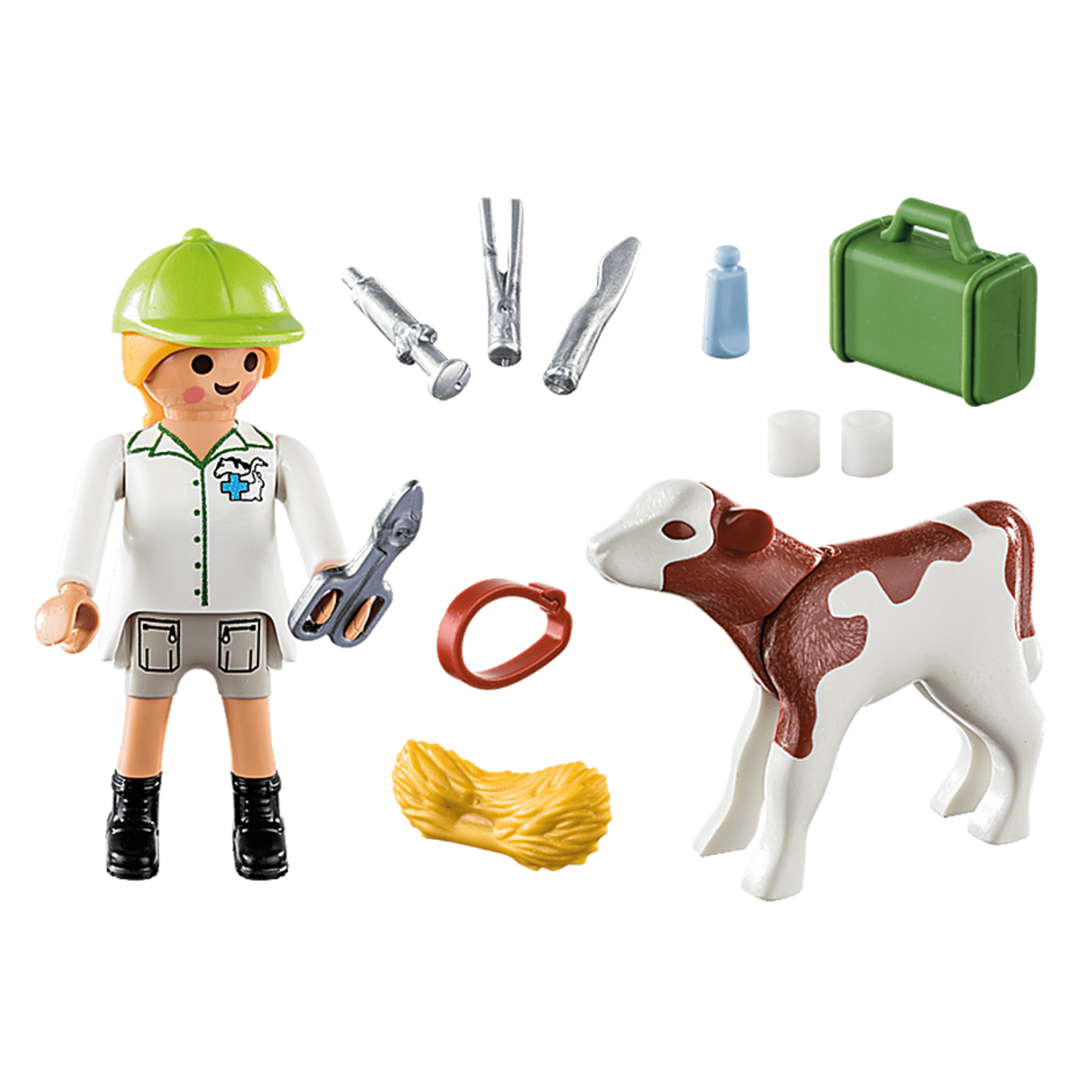 Playmobil 70252 - Vet with Calf